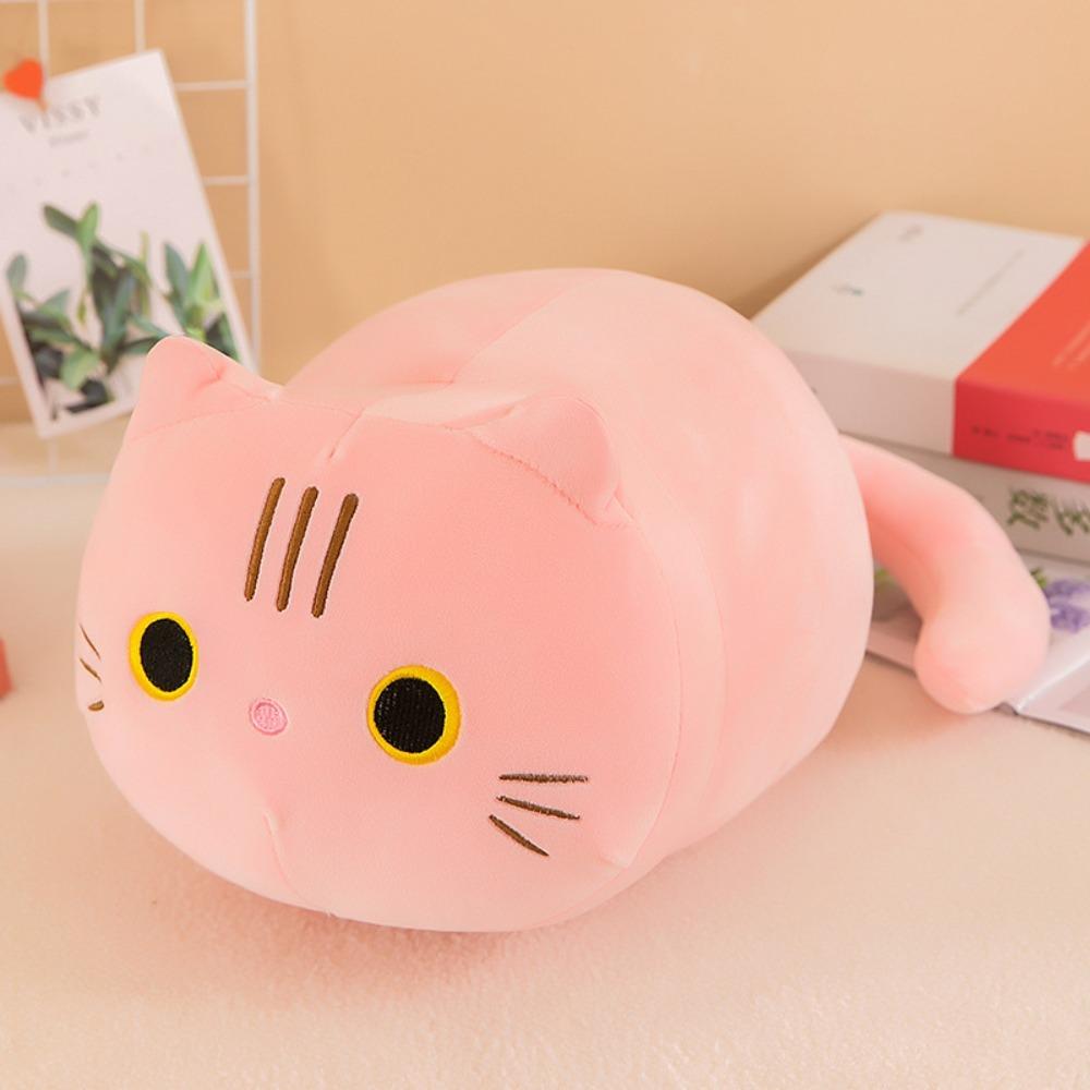 Soft Cute Cat Plush Cat Toy Stuffed Animal Gifts Cat Pillow Home Decor Sofa Cushion Home