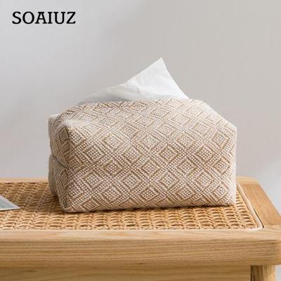 Taschentuchbehälter, praktisch, wiederverwendbar, aus Polyester, für den Schreibtisch im Wohnzimmer, Serviettenhalter für den täglichen Gebrauch