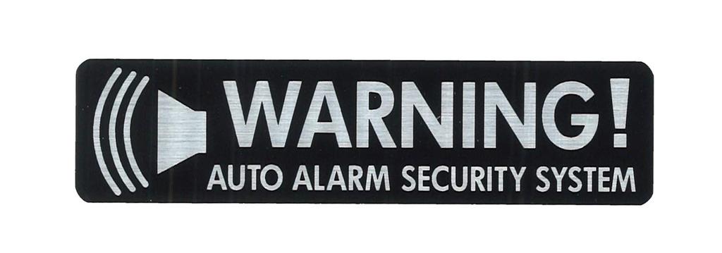 Toyo Mark WARNING! Sticker 4.0 x 1.0 inches (101 x 25 mm) 3397