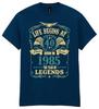 Life Begins At 40 Mens Birthday T-Shirt Born In 1985 Legends 40th Gift For Him