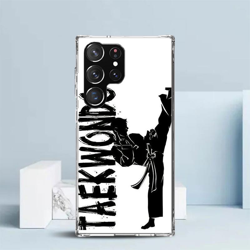 Kungfu Taekwondo Phone Case For Samsung Galaxy S24 S25 Edge S26 Ultra S22 S23 Plus S21 + S20 FE Soft TPU Back Cover Galaxy S22 S