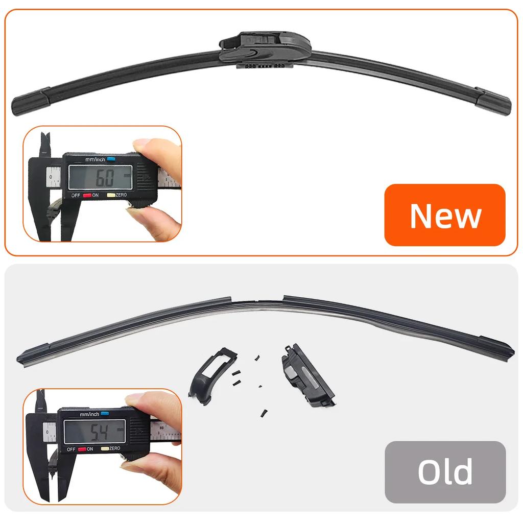 For Toyota Corolla E120 E160 E180 E121 Front Windshield Wiper Multifunctional Third Generation Rubber for General Motor Mute