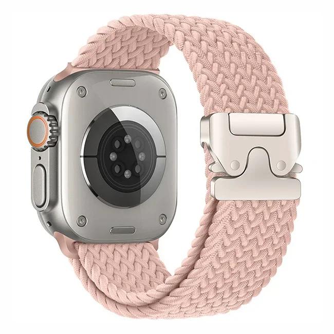 Braided Solo Loop Strap For Apple Watch Ultra 2 band 49mm 44mm 45mm 46mm 40mm 41mm 42mm Bracelet iWatch Series 10 9 SE 8 7 6 5 4