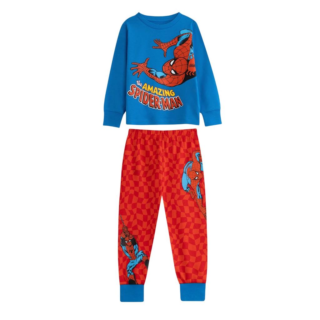 Der Erstaunliche Spider-Man Jungen Langarm Lang Pyjama Set (Packung mit 2)