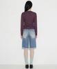 Setsetset Slim Striped Cardigan Dark Purple