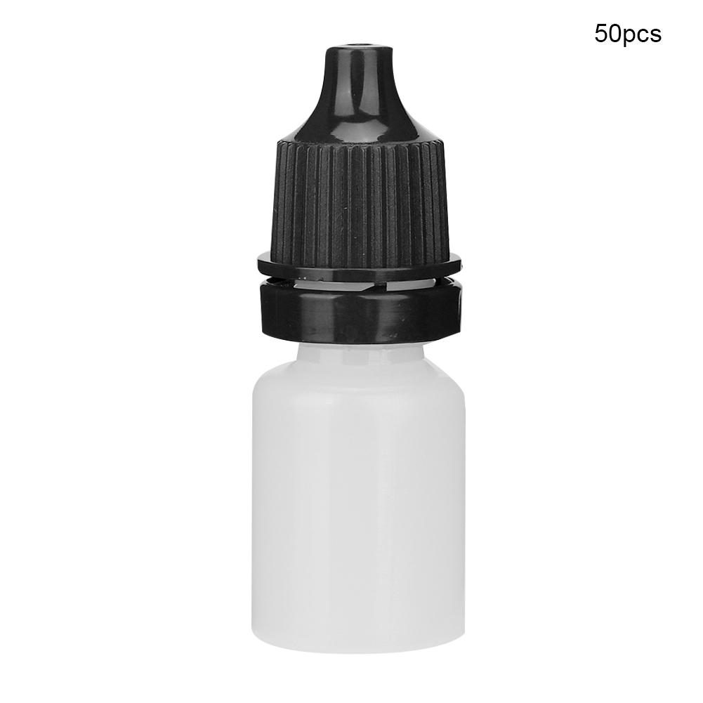 50pcs / Bag 5ml Portable Empty Eye Drops Eye Liquid Dropper Bottle Small Drop Bottle
