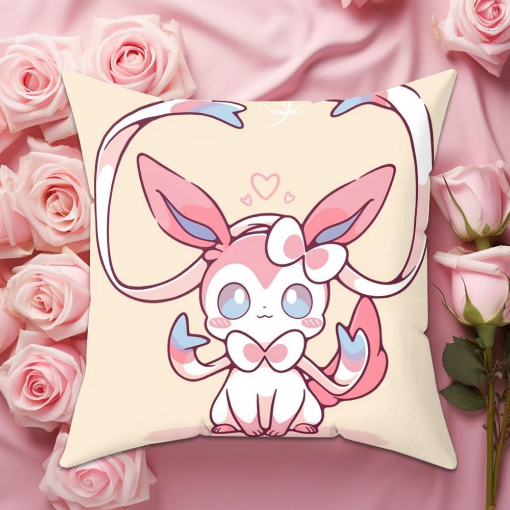 Cartoon Cute Pikachu Pillowcase Sofa Furniture Decoration Double sided Printed Pillowcase Comfortable Cute Decorative Gift