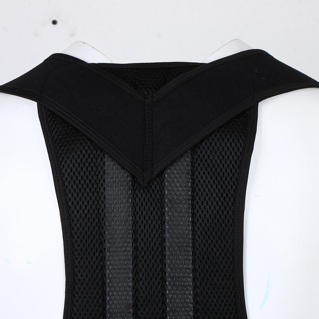 Women's Men's Support Posture Correction Straight Hold For - Black, M