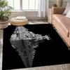 Space Ship Carpet for Living Room Vintage Galactic Space Star Ship Area Rug Soldier Large Non Slip Door Mat Bath Mats Home Decor