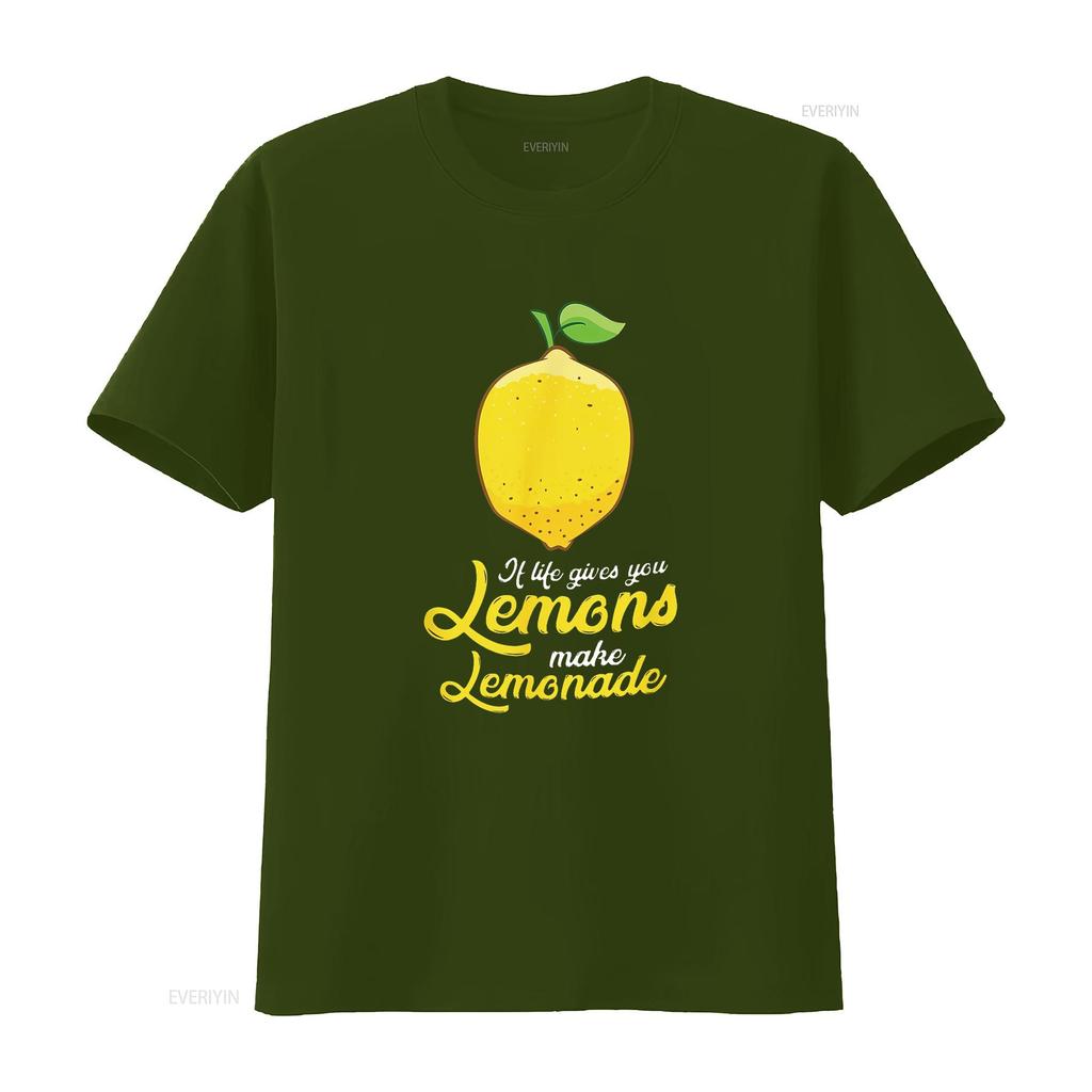 If Life Gives You Lemons Make Lemonade T Shirt vintage Washed designer clothes Unisex Soft streetwear graphic Versatile Casual