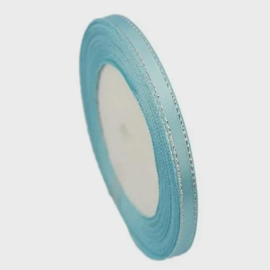 6mm Silver Edge Ribbon for Cake & Gift Box, 22m Roll