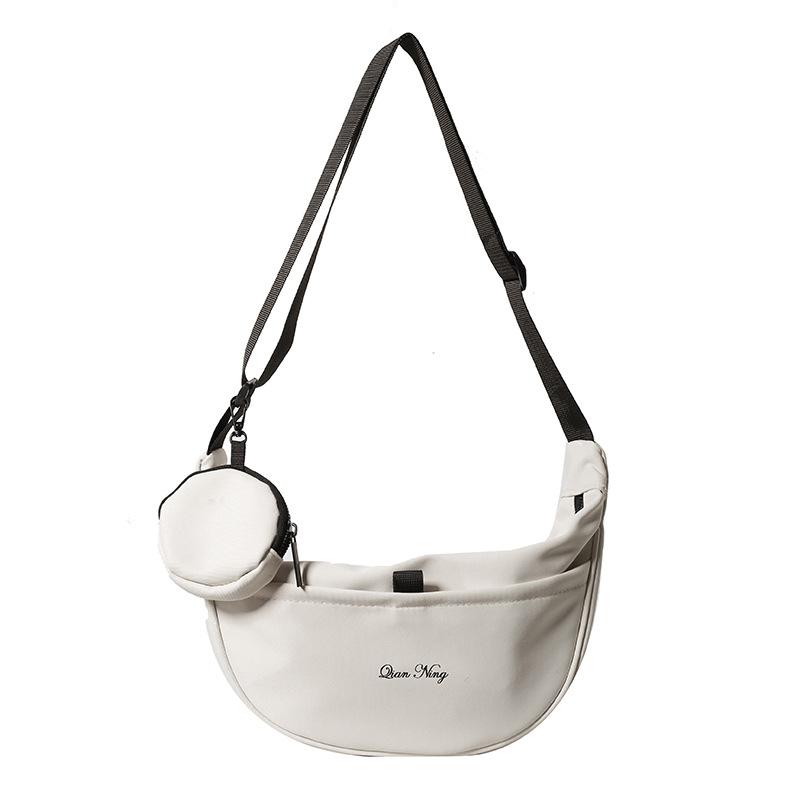Japanese casual dumpling bag sports wind messenger bag women's large-capacity canvas bag students class shoulder commuting bag tide
