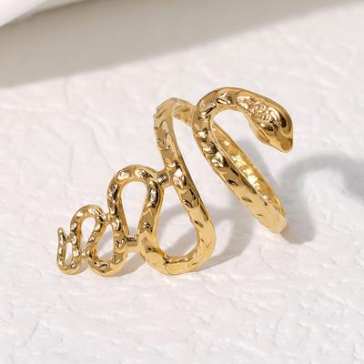 Women's French Vintage Titanium Steel Open Ring Non Fading High End Stainless Steel Ring Creative Design Open Rings