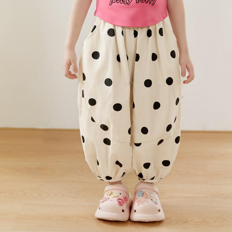 LUSON Baby Girls Summer Anti-Mosquito Pants 110