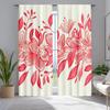 2pcs Classic Vintage Floral Curtains, Traditional Retro Flower Pattern, Polyester Material for Living Room Decor