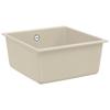 Beige Kitchen Sink 430 X 460 Mm Made of 80percent  Quartz and 20percent  Resin