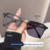 Men’s Retro Photochromic Anti-Blue Light Double-Bridge Myopia Eyeglass Frames