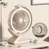 Crescent Shape Personal Air Circulator LED Light Table Cooling Fan Portable Fan  Home Office