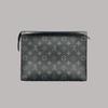 [Pre-Owned] Pochette Voyage MM 'Black Monogram Eclipse Canvas' - Very Good #YL7EHJ