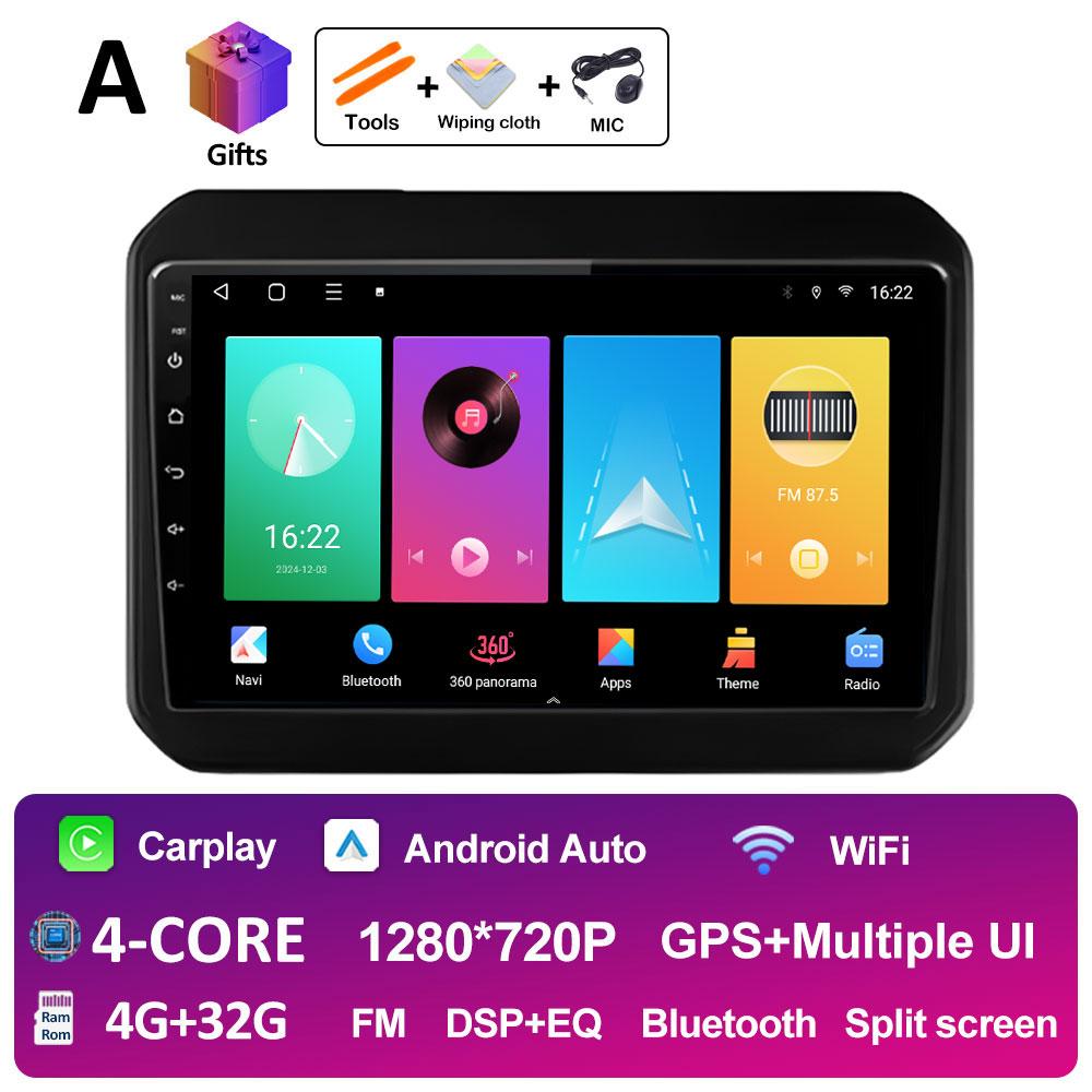 For Suzuki Ignis 2016 2017 2018 2019 2020 Android Auto Wireless Carplay DSP Stereo Autoradio Cooling Fan QLED IPS Screen WIFI 4G