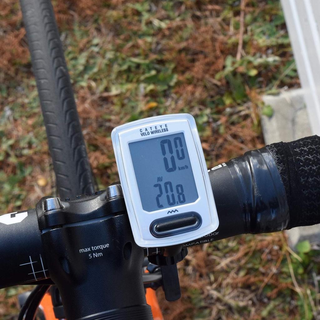 CAT EYE Cycle Computer VELO WIRELESS White Speedometer Bicycle CC-VT230W