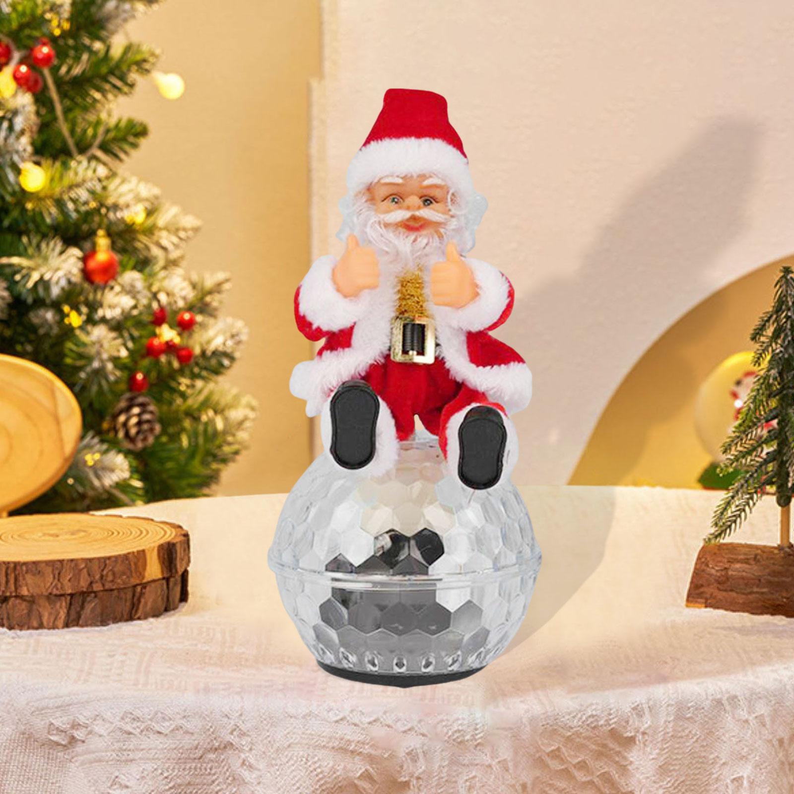 Kids Musical Electric Santa Doll Interactive Singing Animated Christmas Decoration for Holiday Party Home Display