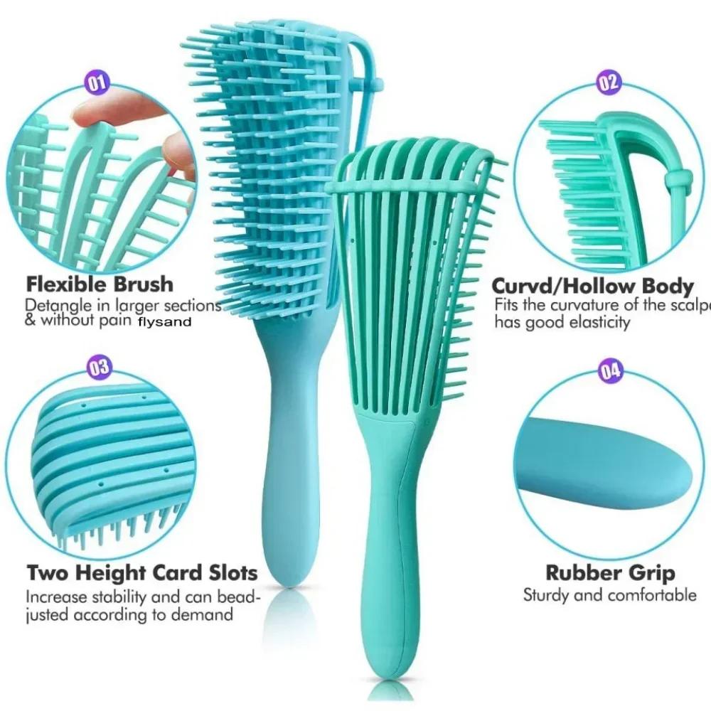 Multifunctional Hair Brush Scalp Massage Comb Curling Brush Styling Tools for Hair Care Professional Hair Accessories