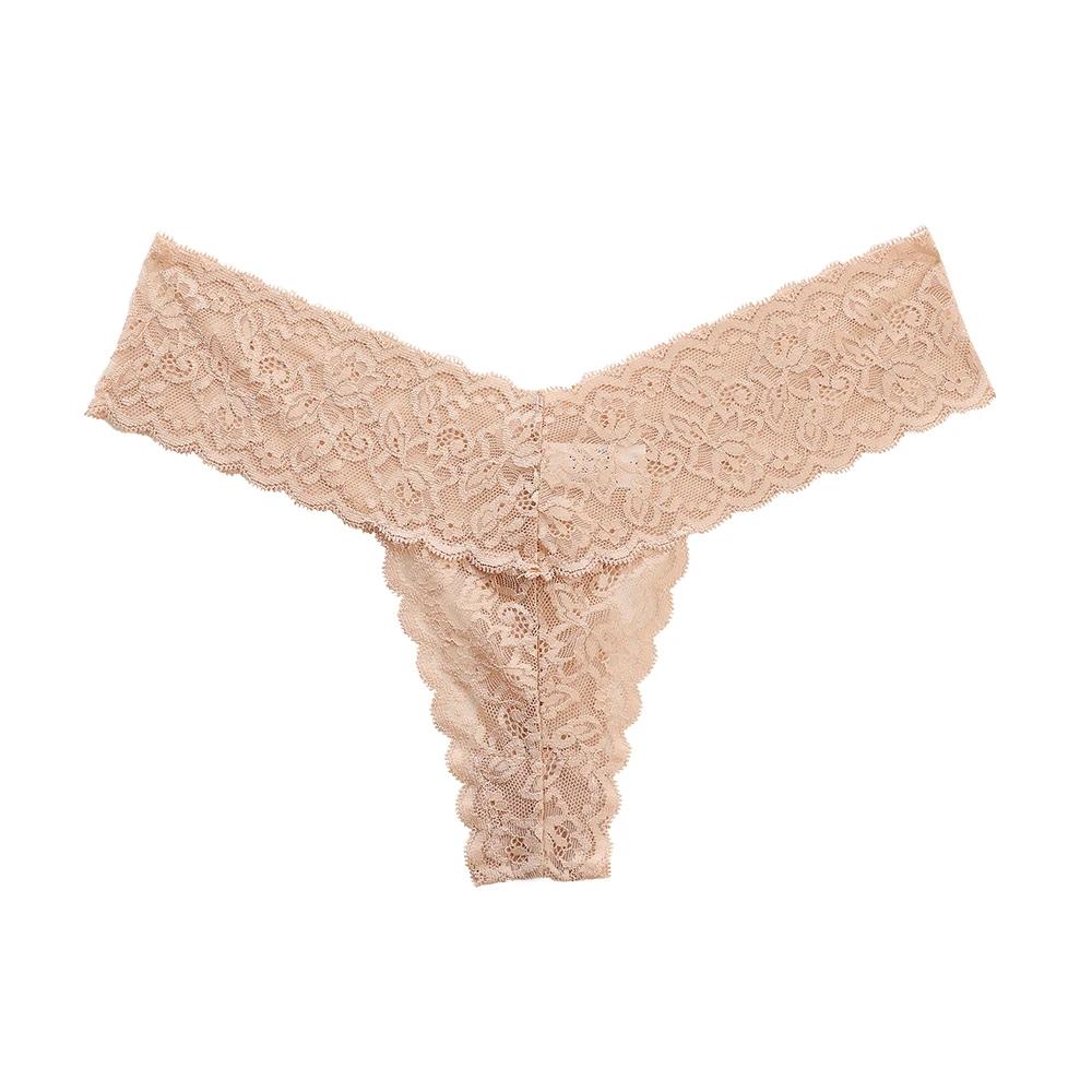 Lace Thong Women Lace Low Waist Panties Sexy Transparent Underwear Ladies Briefs Lingere Panty Underware Womens Lingerie