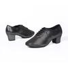 Black Shiny Oxford Cloth Latin Dance Shoes Soft Soled Women's Modern Jazz Shoes Teacher Shoes Square Dance