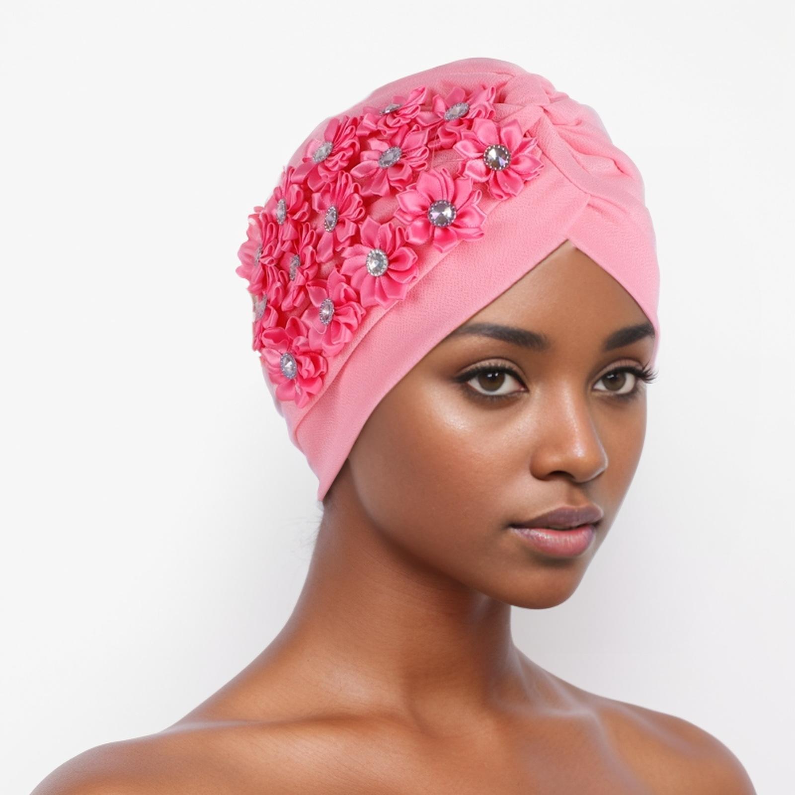 

Новая повседневная универсальная шляпа с арбузом и липким цветком, индийская шляпа, шляпа Баотоу ярко-розовый