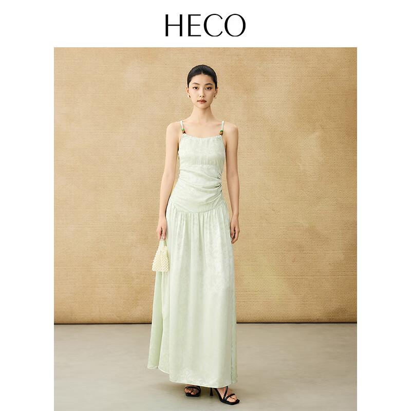 

HECO Пляжный вайб Платье макси халтер жаккардовое в новом китайском стиле M