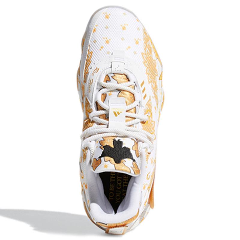 Adidas Ric Flair X Adidas Dame 7 Gca 'White Gold Metallic' Sneakers FY2802