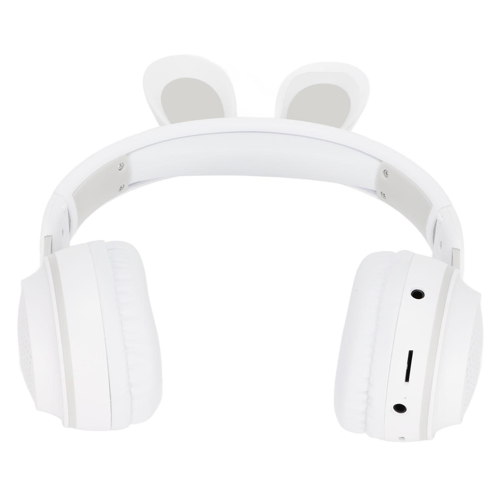 

Наушники Rabbit Ear Bluetooth 5.0 складные детские беспроводные гарнитуры со светодиодной подсветкой для ПК разноцветный