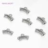 5/10/15Pcs Pendant Bail 18K Gold Plated Brass Curved Tube Spacer Bead Connector Findings,Bails For Pendants,SupplIes For Jewelry