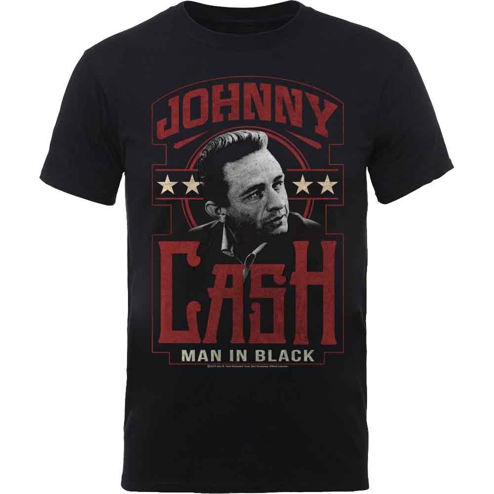 Johnny Cash Man In Black T-Shirt Black New XXXL