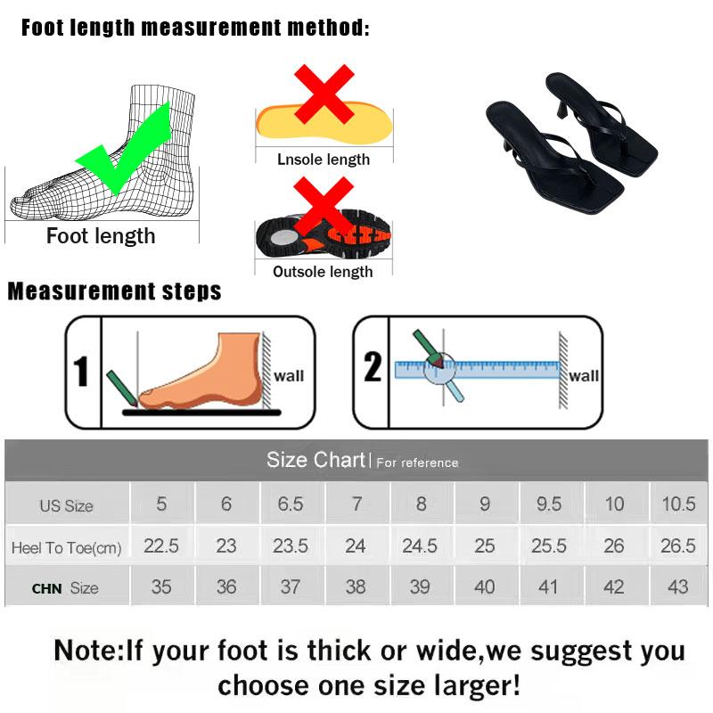 Fashion Big Size 43 Ladies Heels Slippers Pumps Shoes Female Casual Footwear Fashion Shallow Women Heeled Sandals Slides Flip Flops