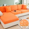 Summer Ice Silk Sofa Cushion Cover Cool Stretch Furniture Protector Slipcover Solid L -Shaped Sofa Cover For Living Room Kids