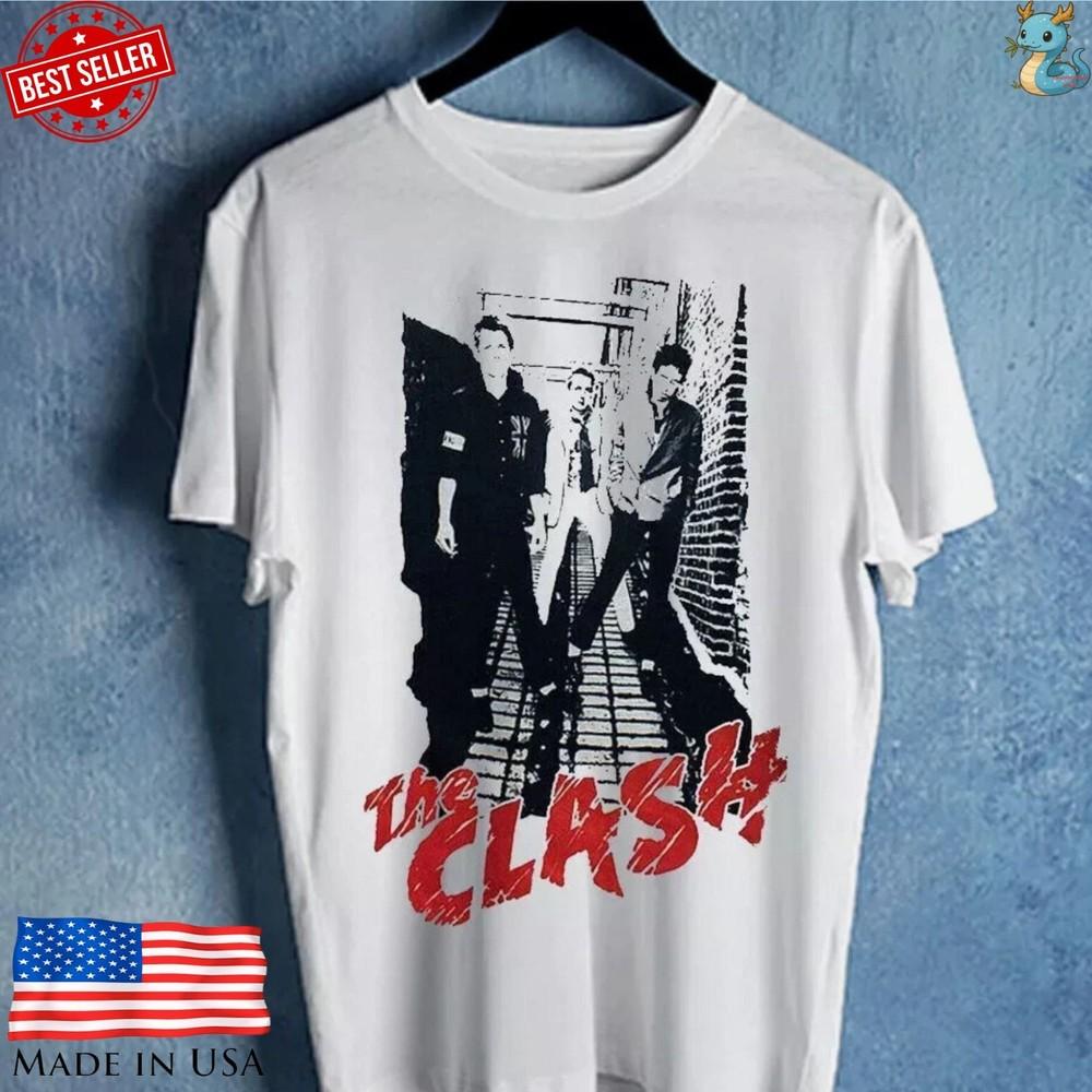 The Clash Band T Shirt Punk Rock Vintage Style Graphic Tee Unisex Unisex T-Shirt XXL