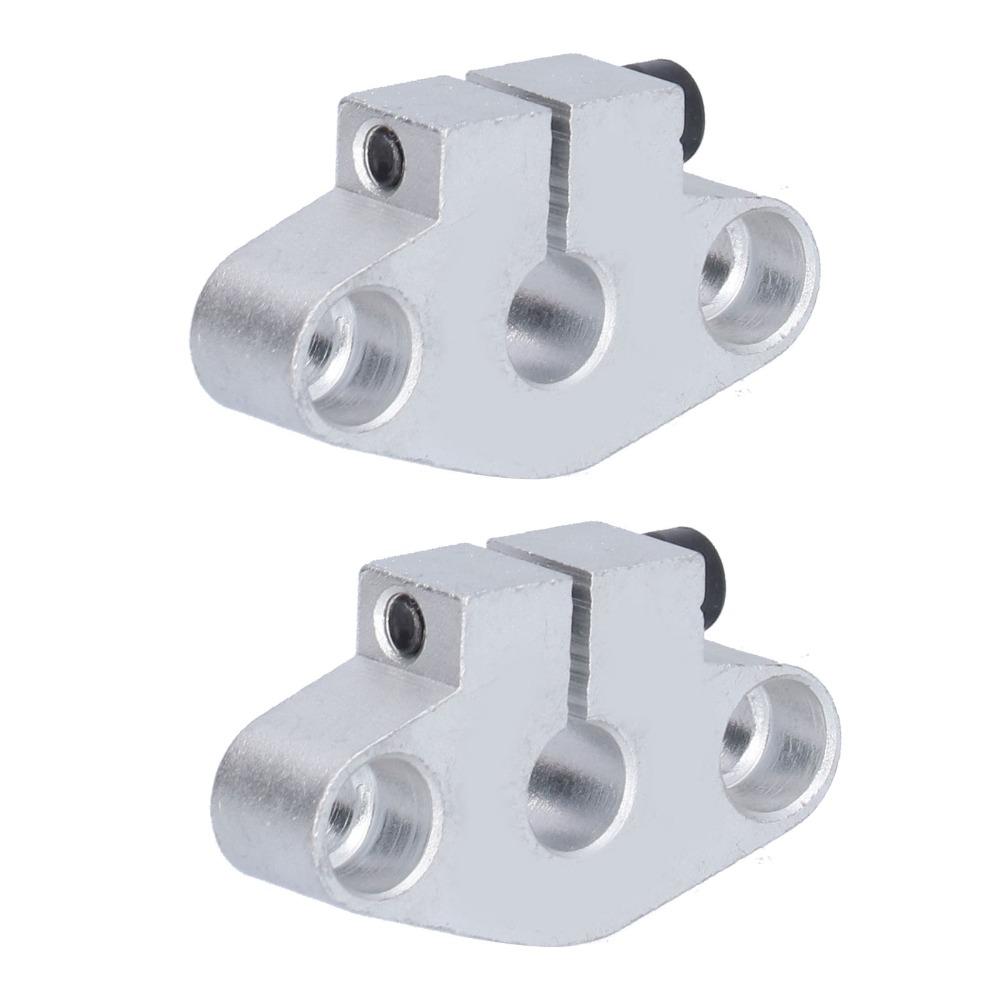 2pcs Rod Clamping Support Linear Shaft Support Horizontal Mount Flange Mount Bracket For 3D Printer
