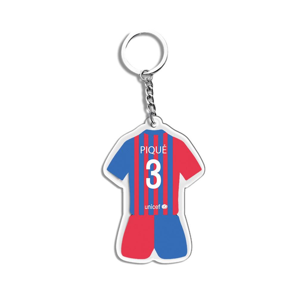 Porte-clés Joueur Étoile: Messi, Ronaldo, Neymar - Souvenirs et Cadeaux de Football en Acrylique