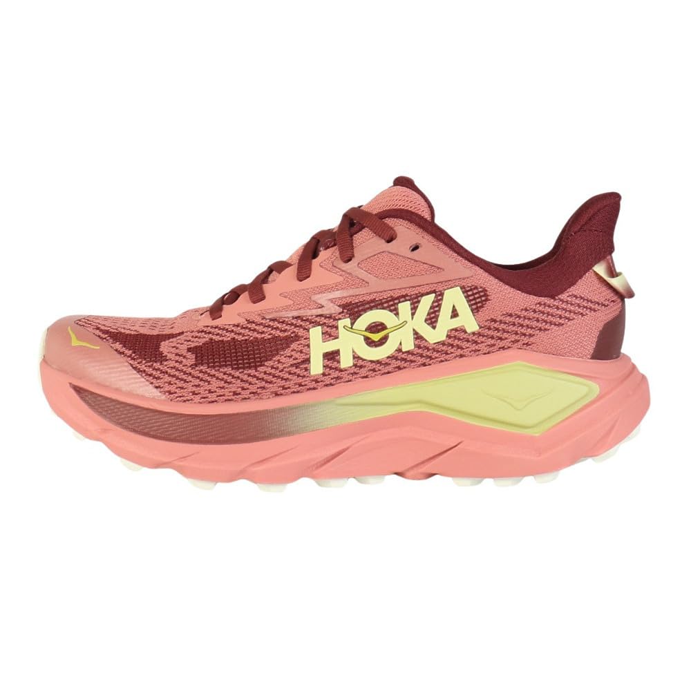 HOKA Challenger 8 Running Trail Running Salmon Sneakers Shoes, Shoes, Pink, 1168717-BSHD (Salmon Pink/23.5/Women's)