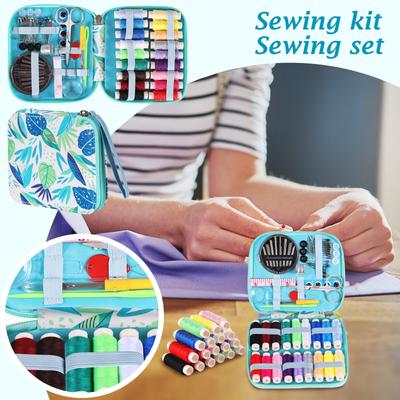 Portable Travel Sewing Kit, Including Scissors, Thread, Needle And Other Sewing Supplies