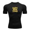 Men's Elastic Quick Drying Breathable Short Sleeved Tight Fitting T-shirt Suitable for Gym Fitness Running Fitness Sweatshirt Elastic Top