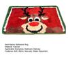 Christmas Bathroom Rug Xmas Snowflake Door Mat Flannel Floor Mat Absorbent