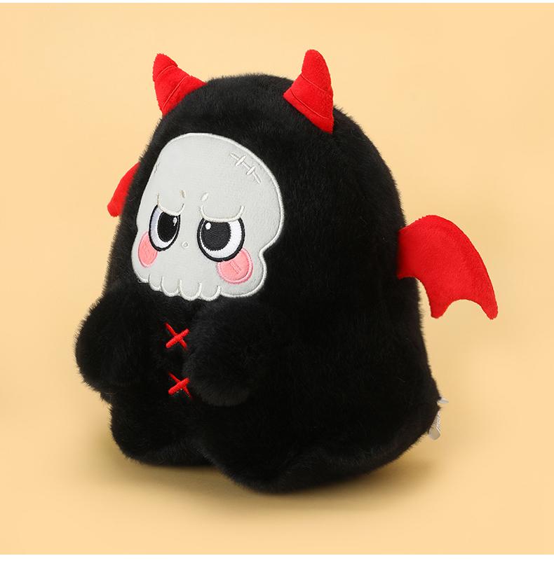 25cm Cute Halloween Devil Plush Toy With Black Devil Plush Doll Soft Stuffed Animal Toy Halloween Party Decoday Gifts