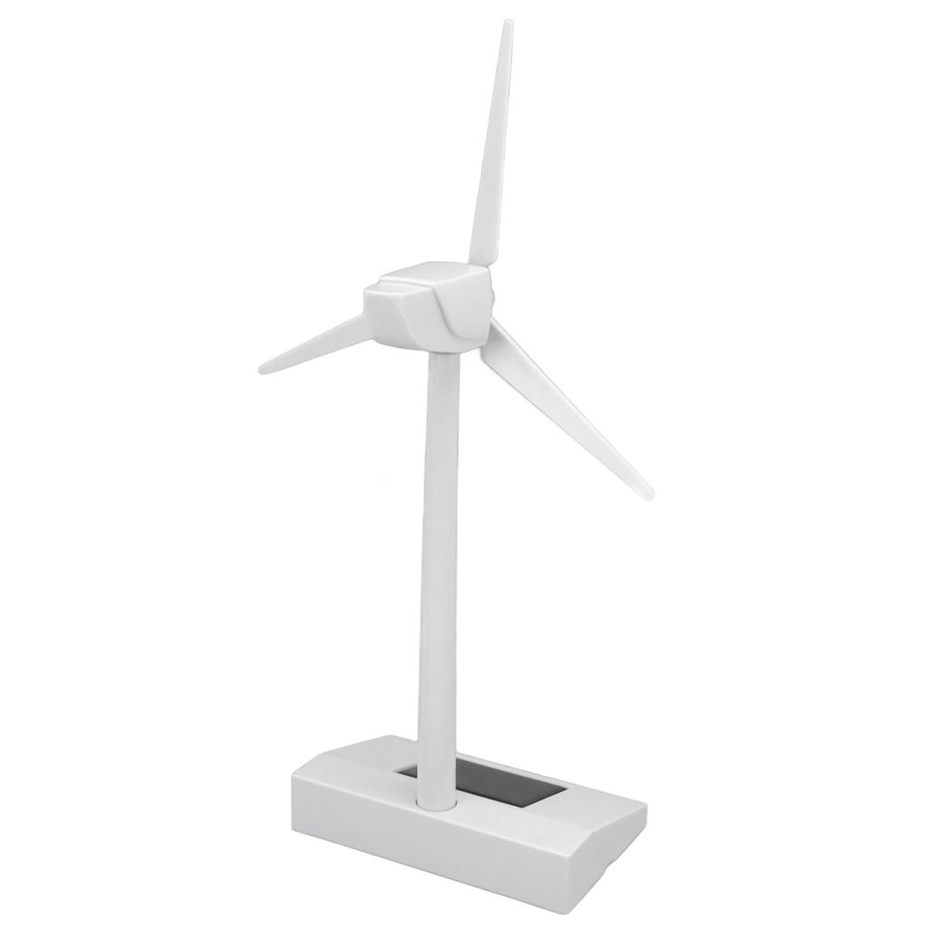 Solar Powered Wind Model DIY Ornament Decoration Science Teaching Educational Desk Windmill Model