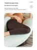 Multifunctional U-Shaped Maternity Body Pillow with Removable Waist Support
