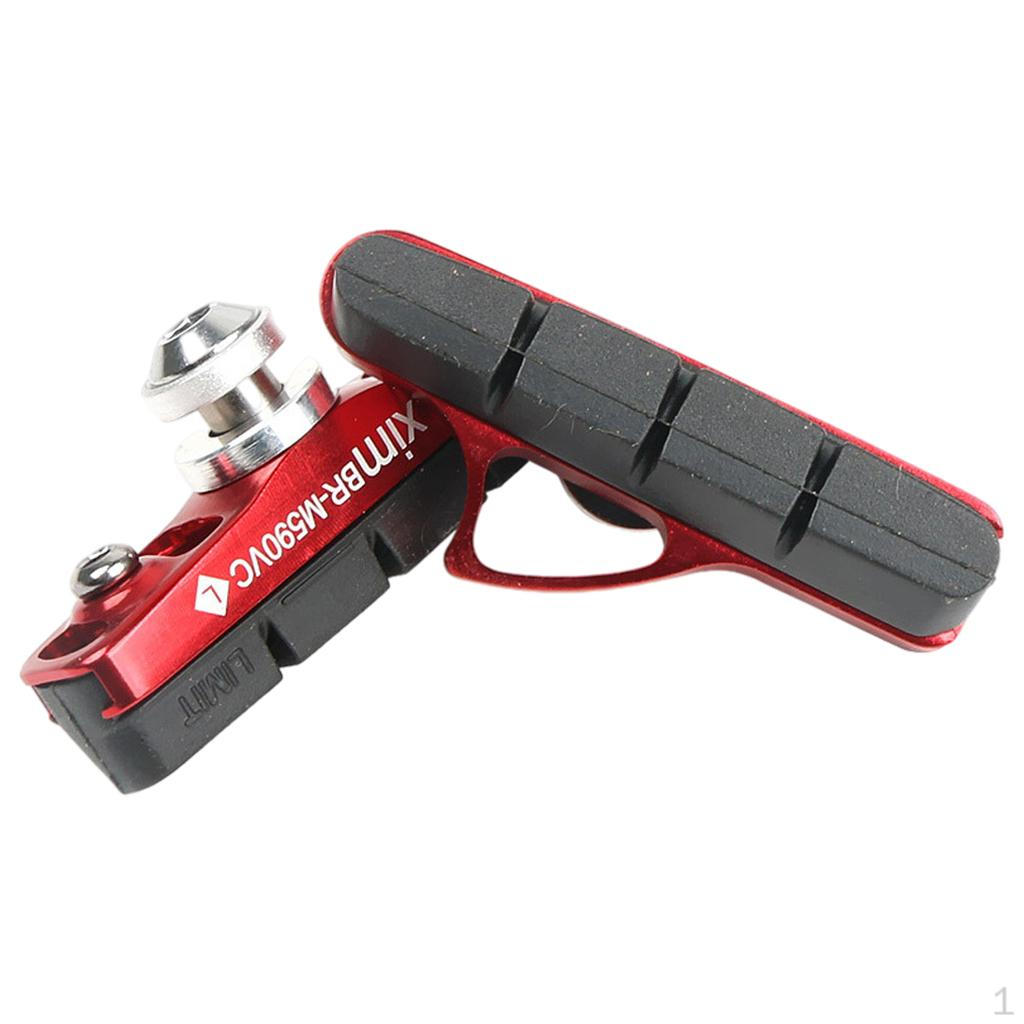 Brake Pads, Aluminum Lightweight Rubber Composite Silent Bike Pads
