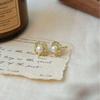Elegant French Court Style Pearl Stud Earrings - Chic, Sophisticated, and Versatile Jewelry