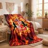 Sunderland Football Print Flannel Blanket Soft Warm Sofa Bed Throw Blanket For Home Office Bedroom